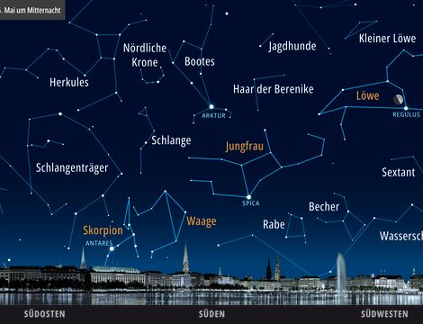 Der Sternenhimmel im Mai 2024_c_Katja Frauenkron_Planetarium Hamburg